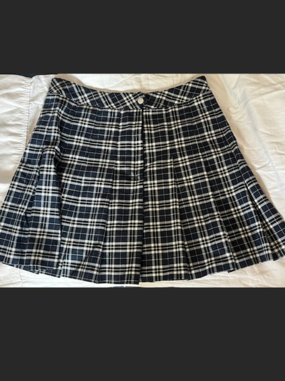H&M DIVIDED Plaid Pleated Skirt